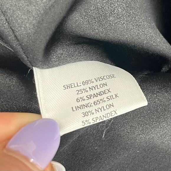 EILEEN FISHER WOMAN Blazer Jacket Black Two Button Stretch Lined Pockets 2X - Picture 9 of 12